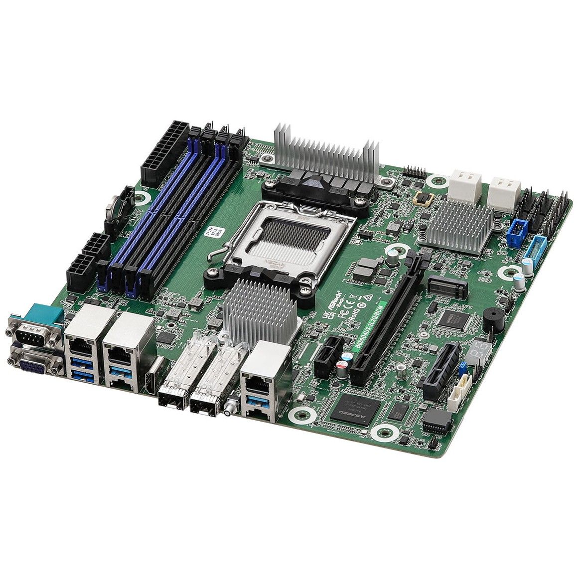 Pllakë Amë MB Server ASRock B650D4U3-2L2Q/BCM / AMD Socket AM5 / DDR5 / micro-ATX / Single CPU - Figura 2
