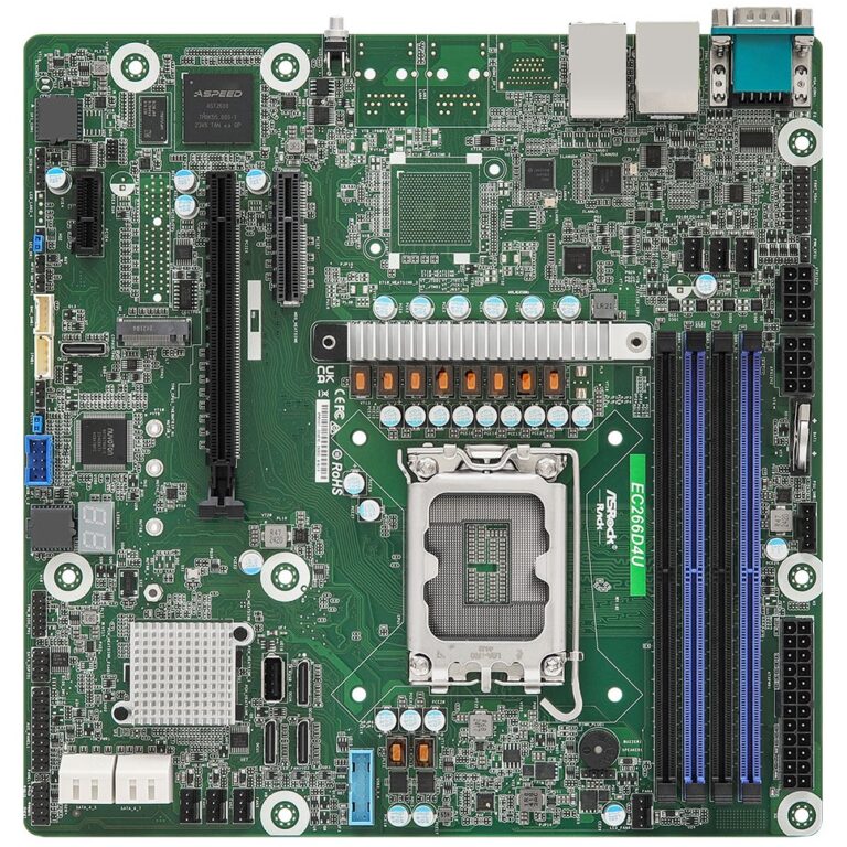 Pllakë Amë MB Server ASRock Mainboard EC266D4U micro-AATX Sockel 1700 DDR5-only Single