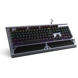 Tastierë Gaming Incase IKG-444 RGB Wired / Mechanical / QWERTZ – Gri 8