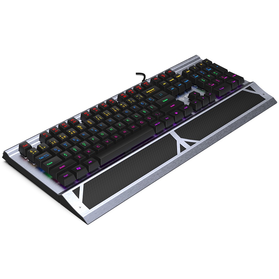 Tastierë Gaming Incase IKG-444 / RGB / Mekanike / QWERTY DE Layout – Zezë - Figura 4