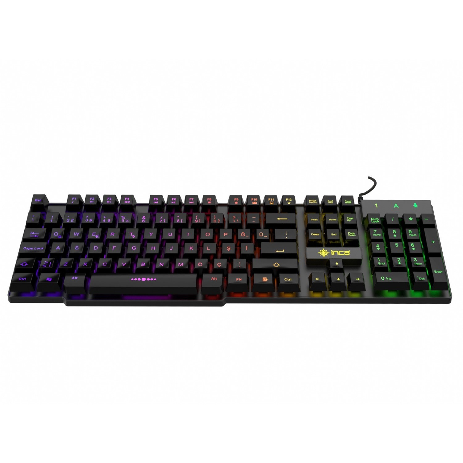 Tastierë Gaming Incase / IKG-446 / RGB / QWERTY - Zezë - Figura 2
