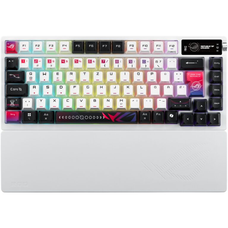 Tastierë Me kabllo ASUS ROG Azoth X Mechanical Gaming Keyboard German Layout (DE) - Zezë / Shumëngjyrësh