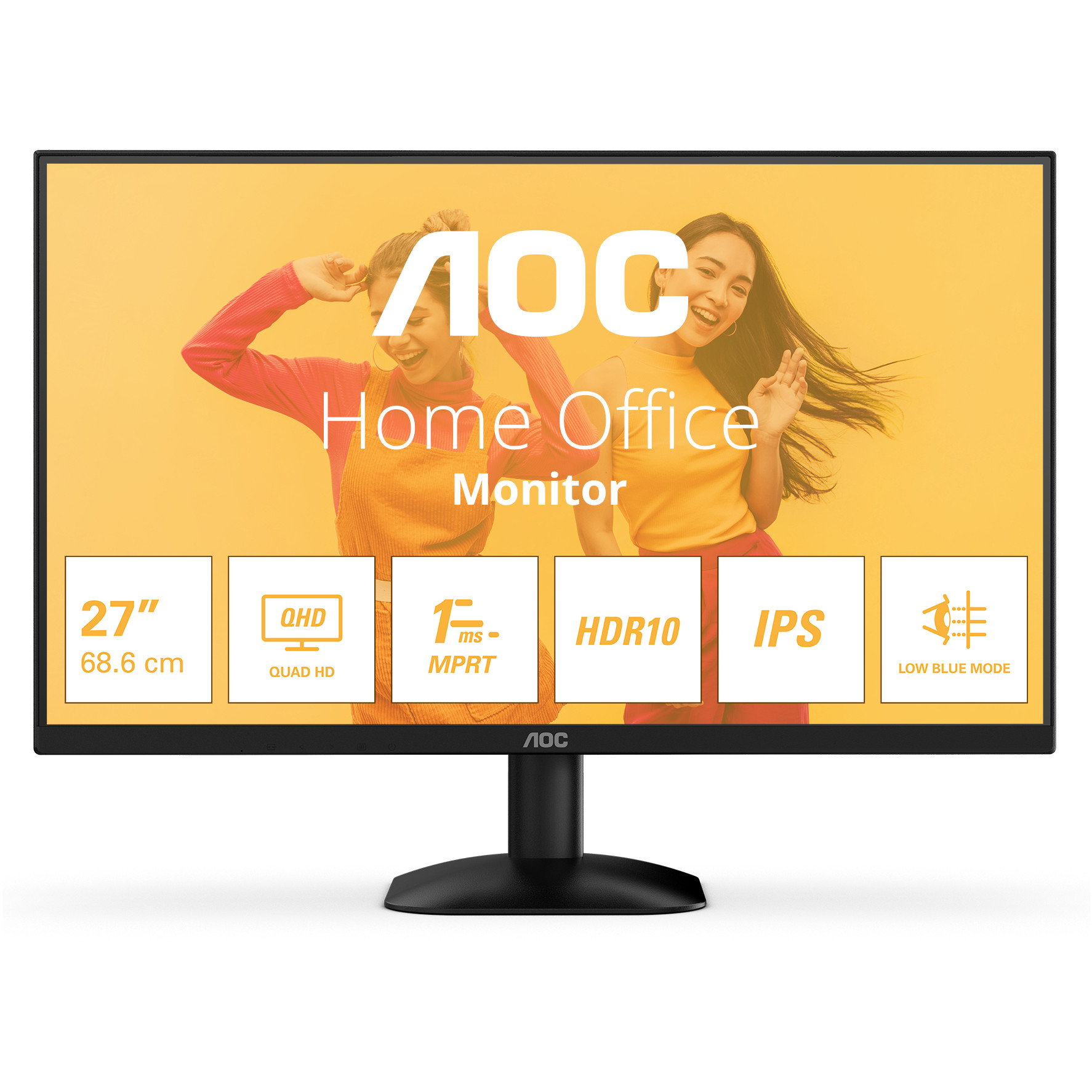 Monitor AOC Q27B35E / 27"/ Quad HD IPS / LED / 75Hz / 4ms / HDMI + DisplayPort - Zezë