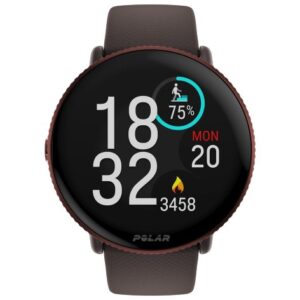 Orë e mençur Polar Ignite 3 – Titanium with Leather and Silicone Bands