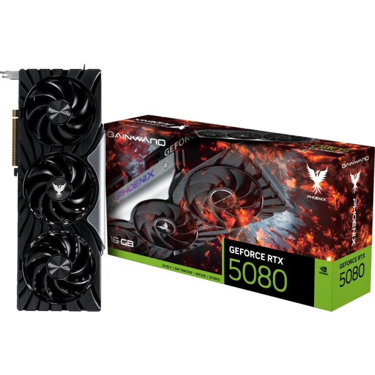 Kartelë Grafike Gaming Gainward / NVIDIA GeForce / RTX 5080 16GB / Phoenix V1 / GDDR7 / 3 Fan