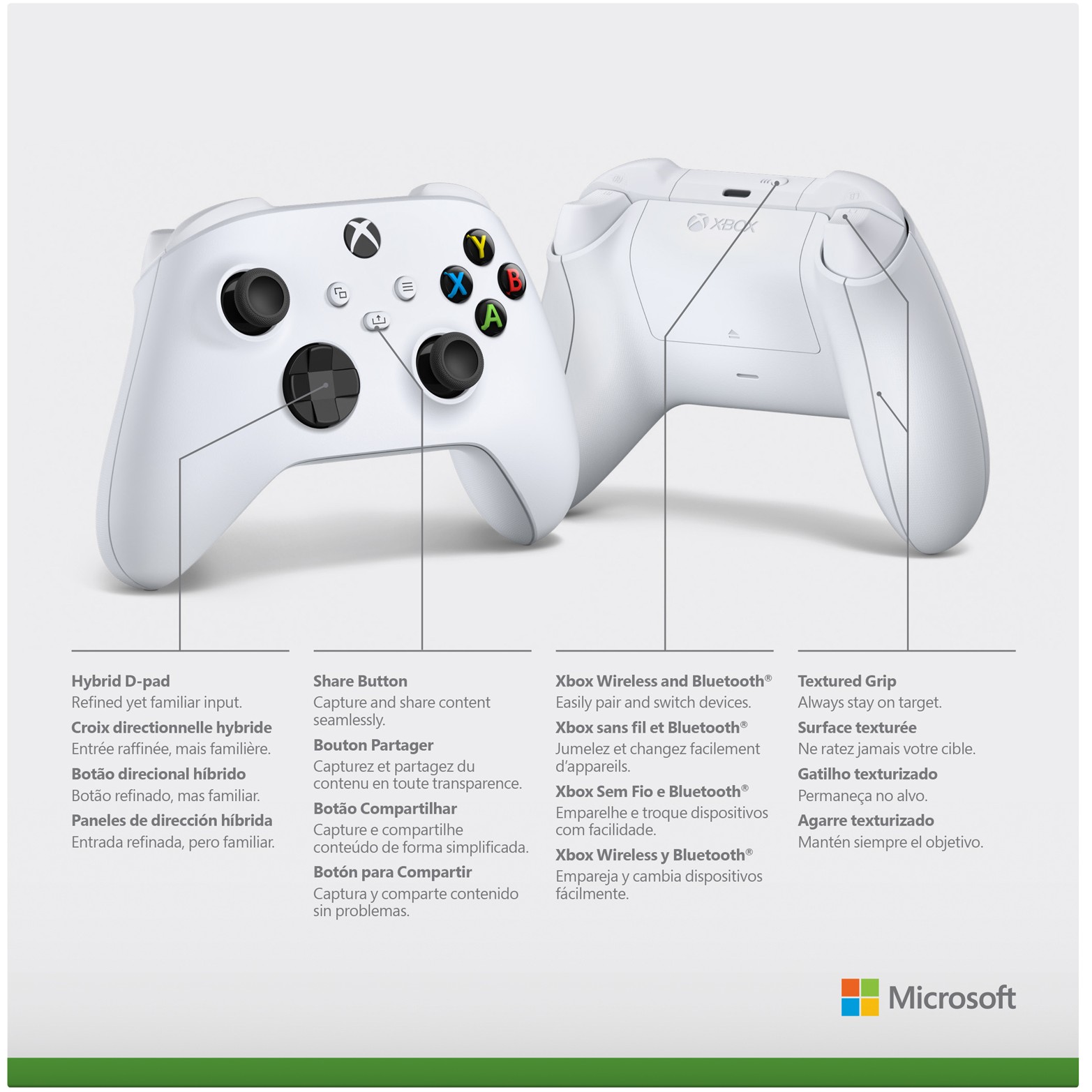 Kontroller për Xbox Wireless Controller - Bardhë - Figura 5