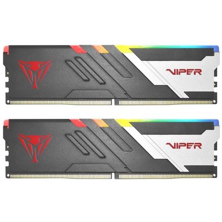 RAM Memorie DDR5 Patriot 64GB (2×32GB) 5200 DIMM Dual-Kit– Viper Venom RGB Intel XMP-Zezë
