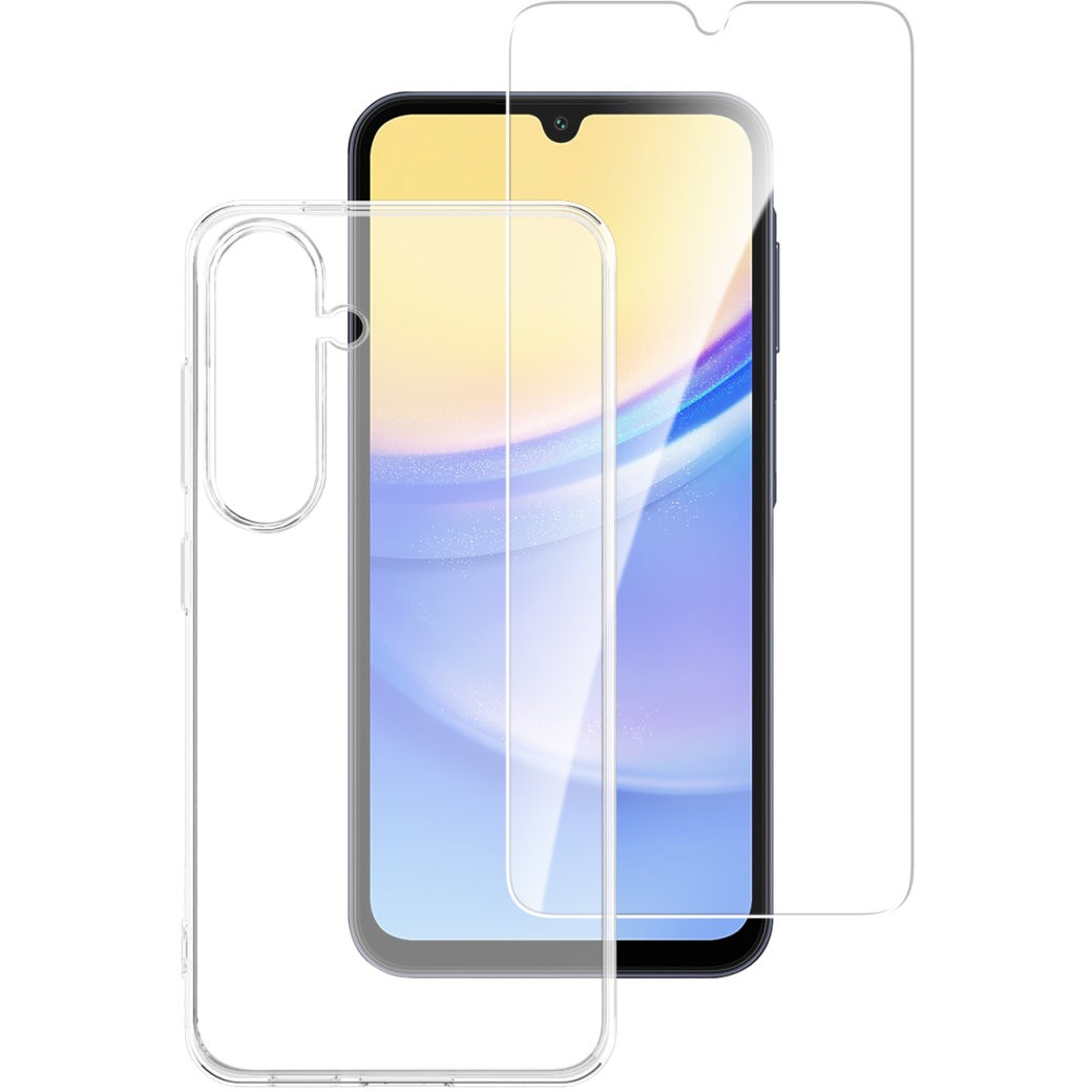 Aksesorë për telefon 4smarts 360° Protection Set for Samsung Galaxy A15 / A15 5G - Transparente