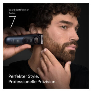 Makinë e rrojës Braun Series 7 Beard Trimmer BT7520 6 Attachments – Zezë / Blu e Errët 8