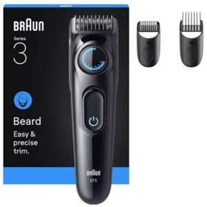 Makinë e rrojës Braun Series 3 Beard Trimmer BT3520 Rechargeable/Mains with 3 Attachments  - Zezë / Blu