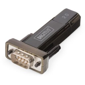 Adapter USB DIGITUS USB 2.0 Type‑A në Serial D‑Sub9 St/St + Kabllo 0.8m