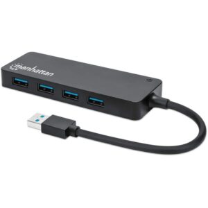 HUB Manhattan / 4‑Port / USB 3.2 Gen1 / USB‑A Male → 4x USB‑A Female