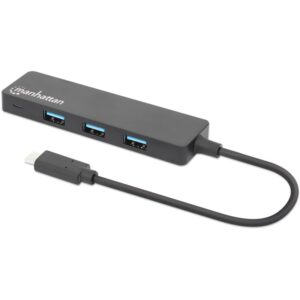 HUB Manhattan / 4‑Port / USB 3.2 Gen1 / USB‑C Male → 4x USB‑A Female 6