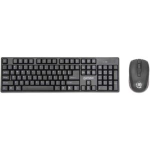 Combo (Tastierë & Maus) MANHATTAN Wireless Desktop / DE Layout - Zezë