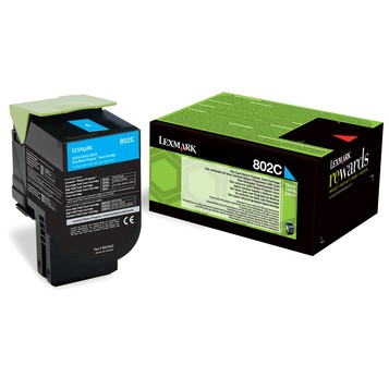 Toner LEXMARK CX310/410/510 Original Cartridge / Standard Yield (Approx. 1,000 Pages) / Return Program - Blu