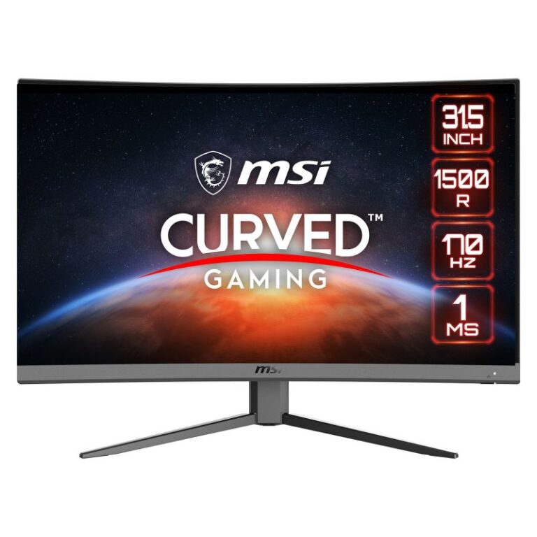Monitor Gaming MSI G32CQ4 E2 / 31.5"/ Wide Quad HD VA / LCD / Curved / 170Hz / 1ms / HDMI + DisplayPort - Zezë