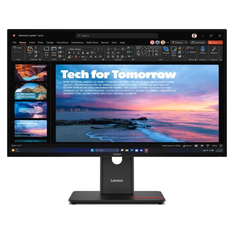 Monitor Lenovo ThinkVision T27QD-40 / 27"/ Wide Quad HD IPS / W-LED / 120Hz / 4ms / USB-C + USB -A + HDMI + DisplayPort - Zezë