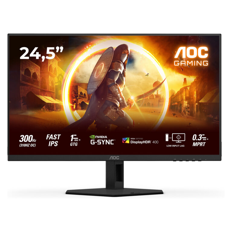 Monitor Gaming AOC 25G4SRE / 24.5"/ Full HD Fast IPS AG / W-LED / 310Hz / 0.3ms / HDMI + DisplayPort - Zezë/Kuqe