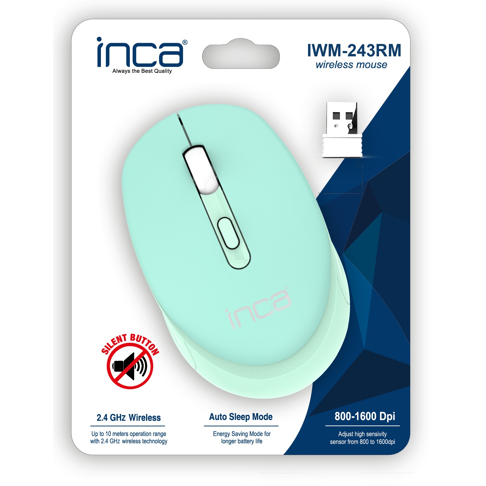 Maus pa kabllo / INCA / IWM-243RM Candy Design / Blu - Figura 5