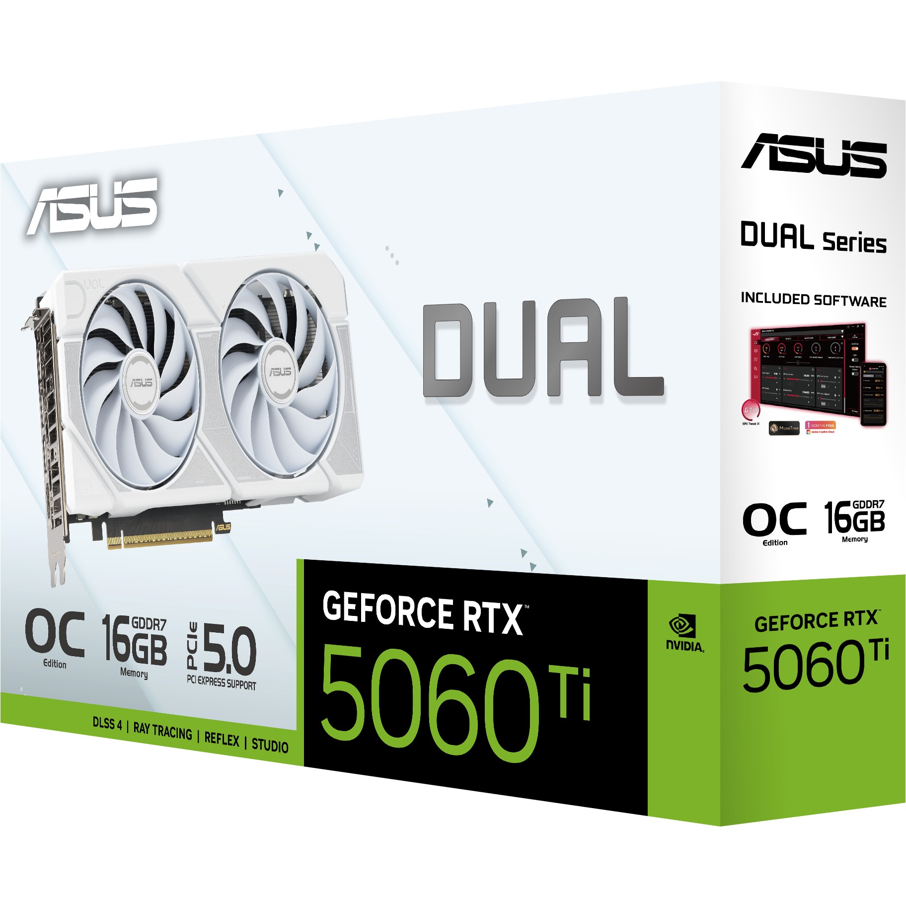 Kartelë grafike NVIDIA RTX 5060TI 16GB Asus DUAL GDDR7 white - Figura 5