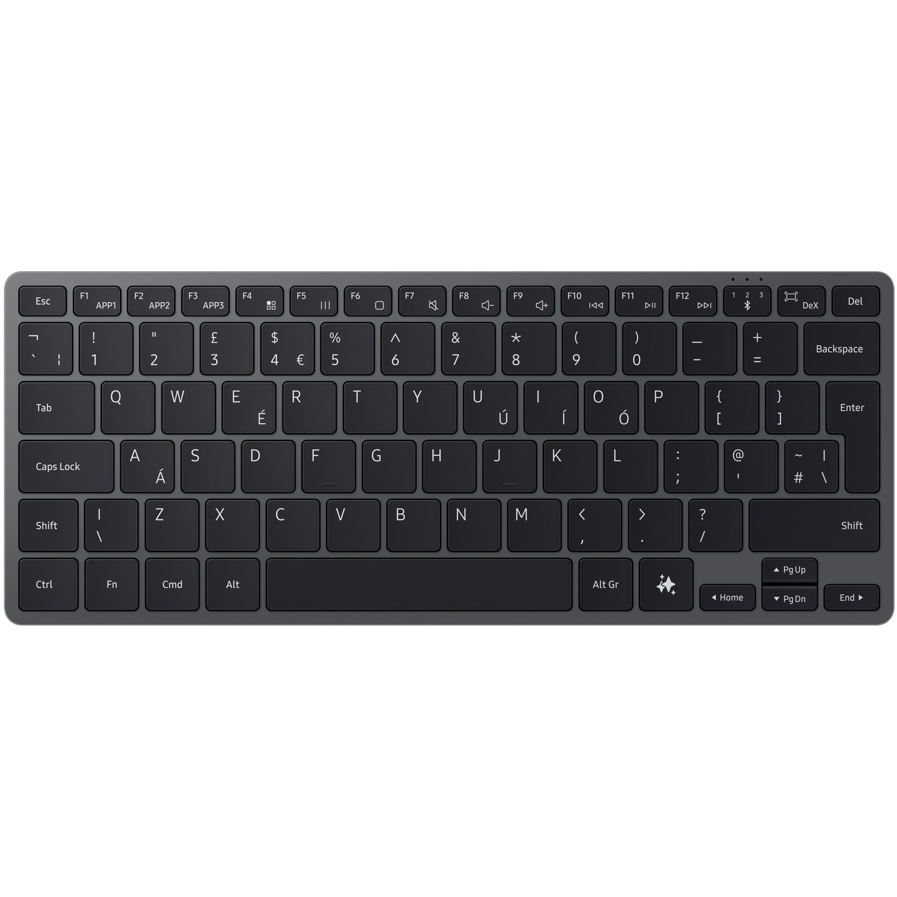 Aksesorë për tablet Samsung Universal Smart Keyboard – Gri e mbyllur