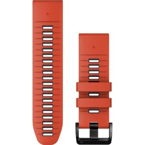 Rrip për orë Garmin QuickFit 26mm Silicone Replacement Band – Red/Graphite