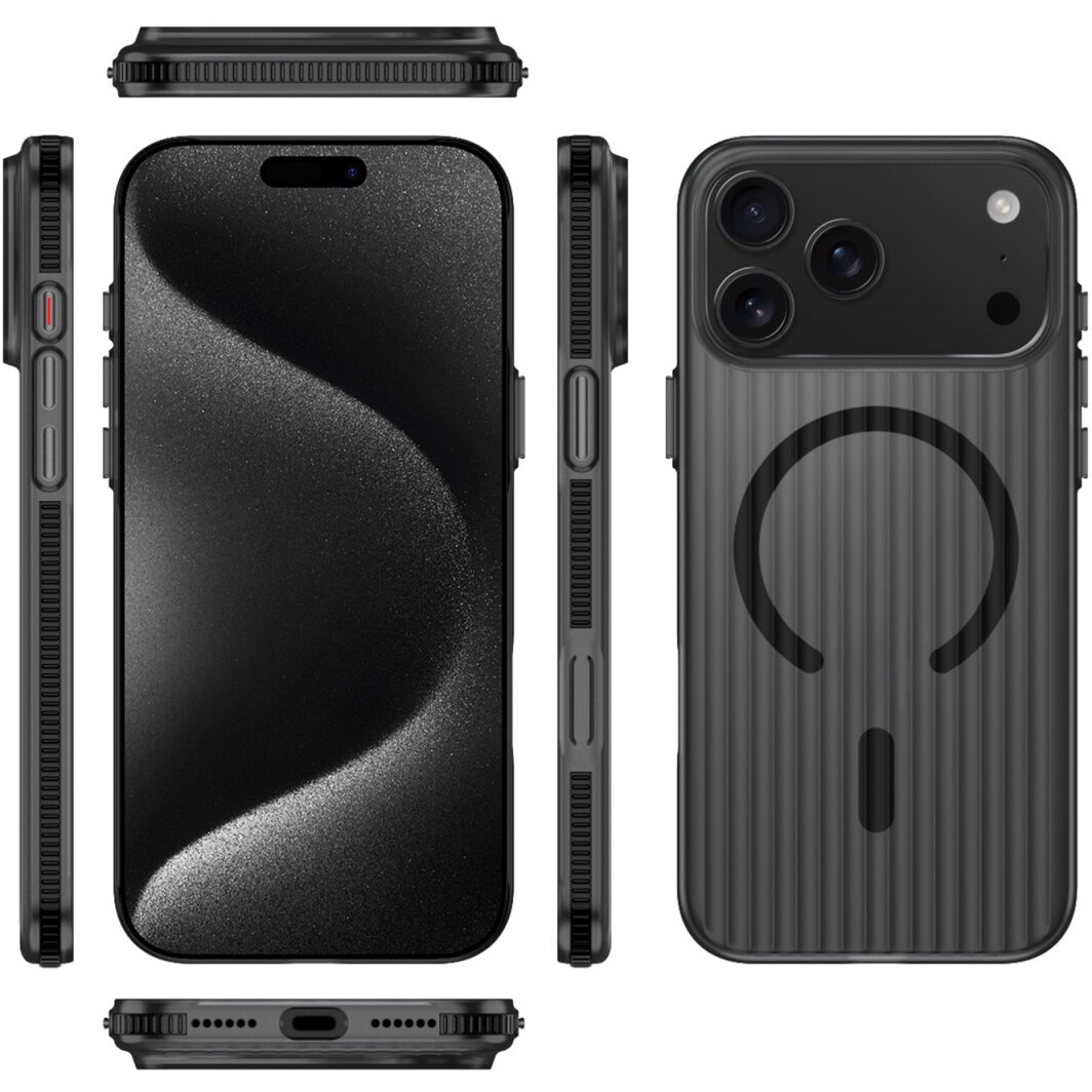 Aksesorë për telefon 4smarts Design Case Aero for iPhone 17 Pro Max - Zezë - Figura 2