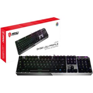 Tastierë Gaming MSI VIGOR GK50 Low Profile / QWERTY US Layout / Mekanike – Zezë