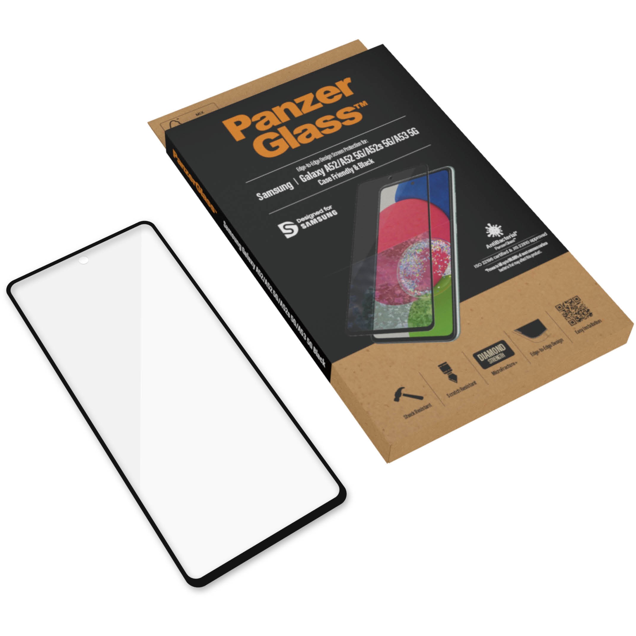 Aksesorë për telefon PanzerGlass E2E / Samsung Galaxy A52 / A52 5G / A52s / A53 5G – Antibakterial - Figura 5