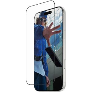 Aksesorë për telefon PanzerGlass Screen Protector /Ultra-Wide Fit with FastFit / for iPhone 17 Pro Max - Kornizë e zezë / Transparente