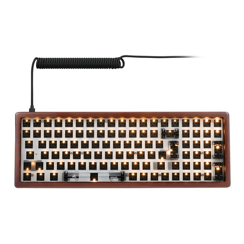 Tastierë Gaming Sharkoon Skiller SGK50S2 Wood – Zezë/Bardhë/Dru - Figura 2