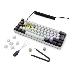Tastierë Gaming Sharkoon Skiller SGK50S4 Gen2 / Wired / German Language – Bardhë 7