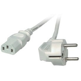 Kabllo për Furnizim me Energji IEC / DIGITUS Power Cable Schuko Plug to IEC C13 / 2.5m – Zezë