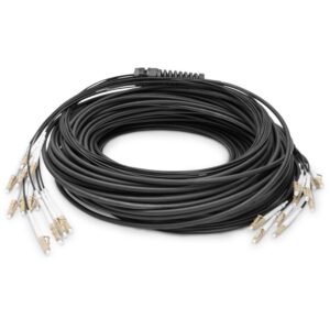 Kabllo për rrjet DIGITUS / LWL Fiber Optic Breakout Cable / Multimode OM4 / 12 Fibers – Gri