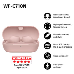 Kufje pa kabllo Sony WF-C710N Noise Cancelling – Rozë 8