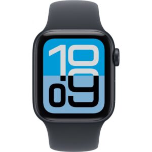 Apple Watch SE 3, Cellular, 40mm, Kasë Alumini Midnight, me Brez Sportiv ngjyrë Midnight – M/L