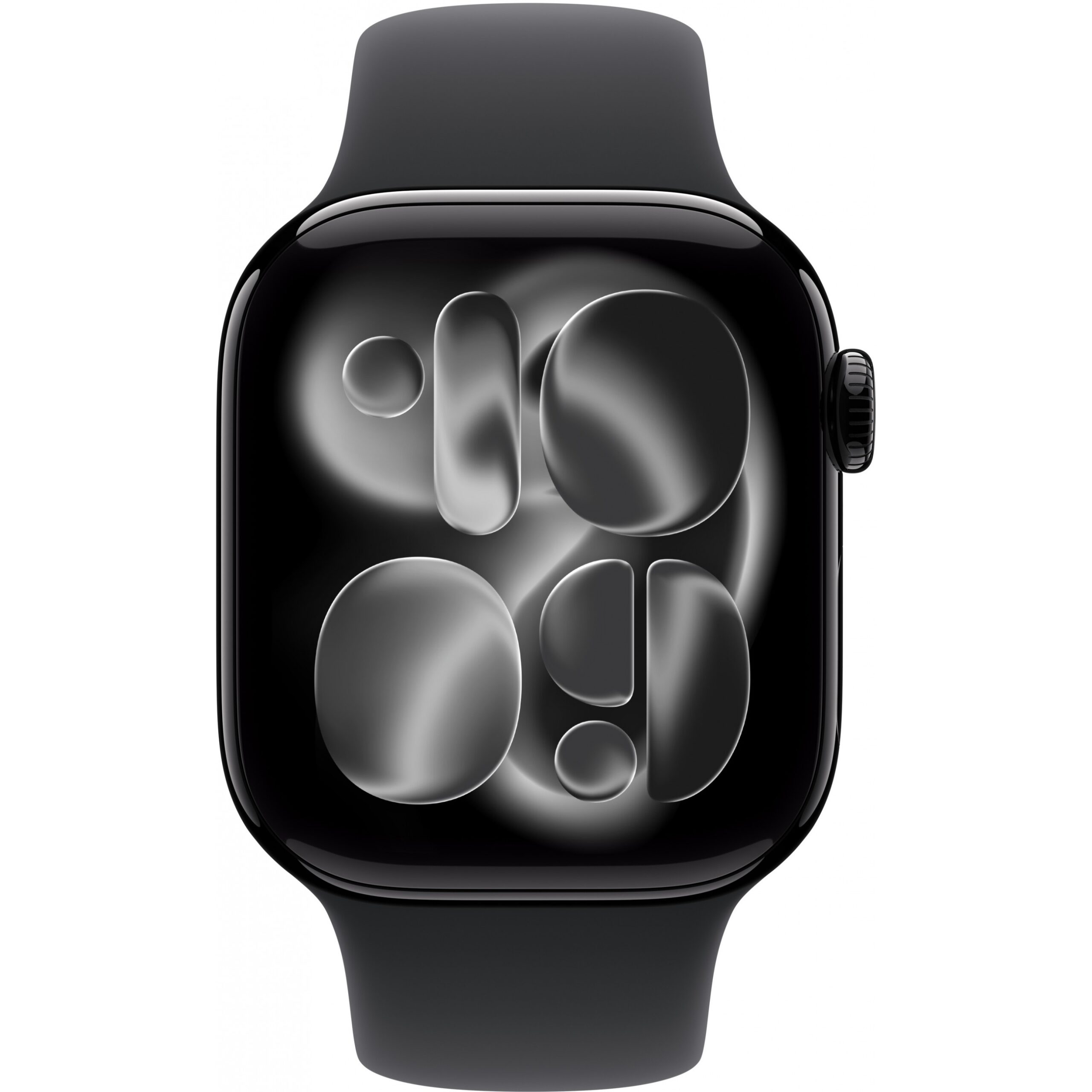 Apple Watch S11, Cellular, 42mm, Kasë Alumini Diamond Black, me Brez Sportiv ngjyrë Black – M/L - Figura 2
