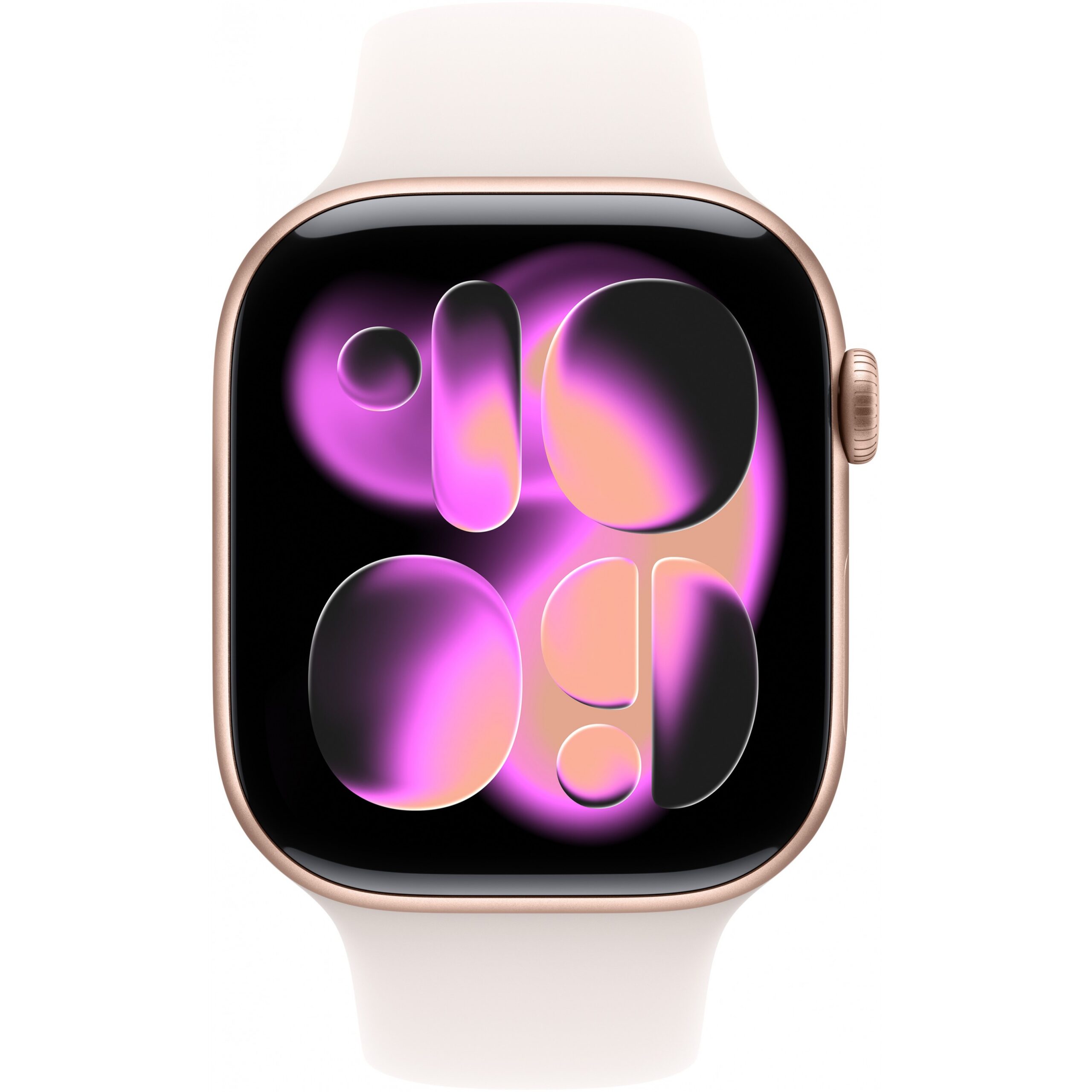 Apple Watch S11, Cellular, 46mm, Kasë Alumini Rose Gold, me Brez Sportiv ngjyrë Pale Pink – S/M - Figura 2