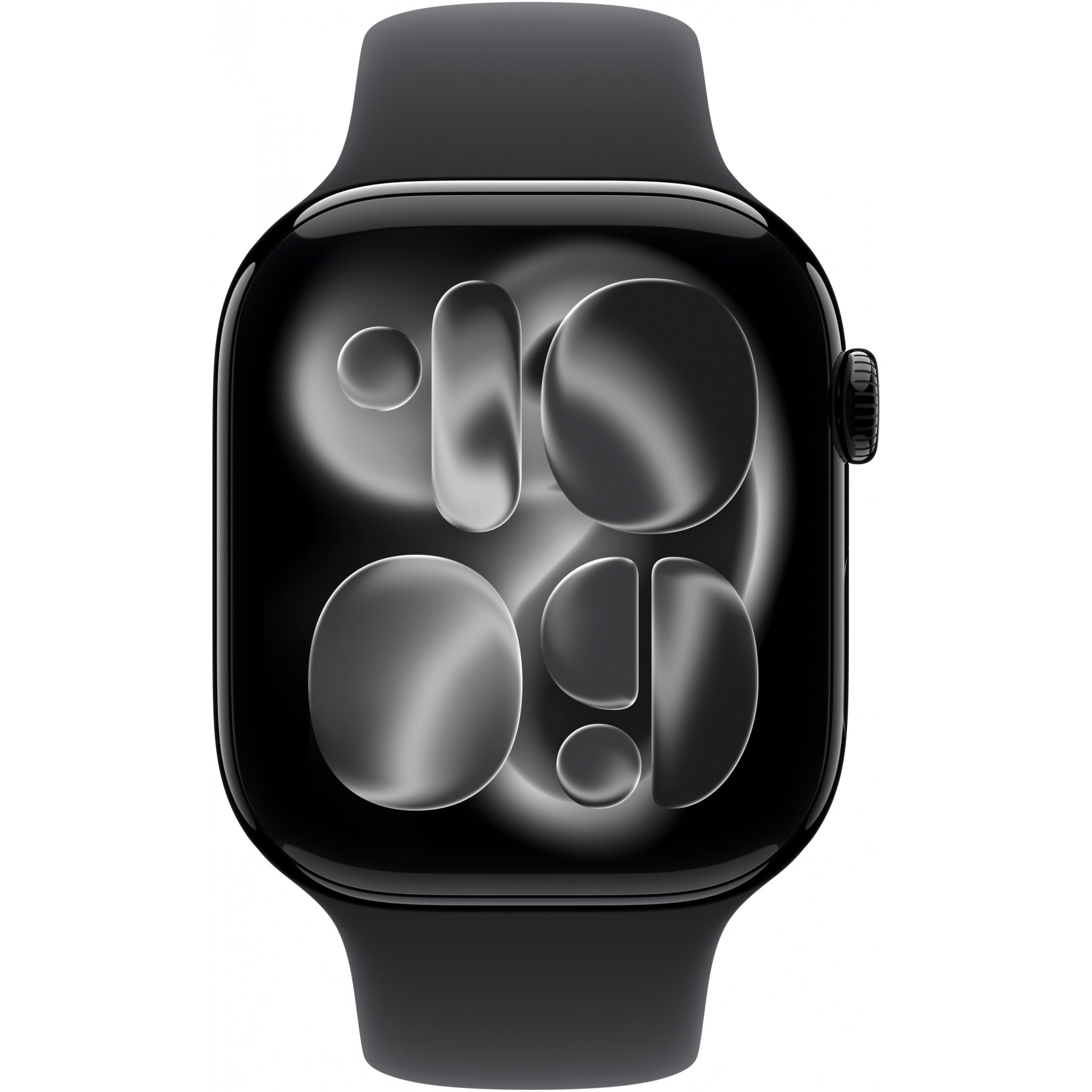 Apple Watch S11, Cellular, 46mm, Kasë Alumini Diamond Black, me Brez Sportiv ngjyrë Black – M/L - Figura 2