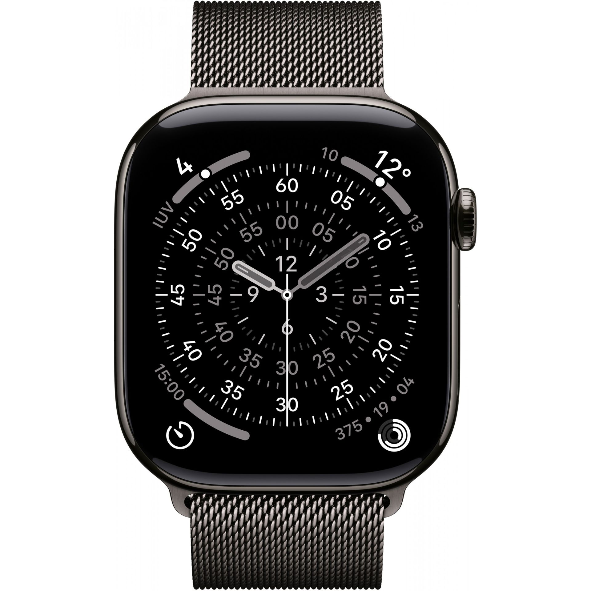 Apple Watch Series 11 GPS + Cellular 46mm – Titanium Case in Black with Black Milanese Loop (S/M) - Figura 2