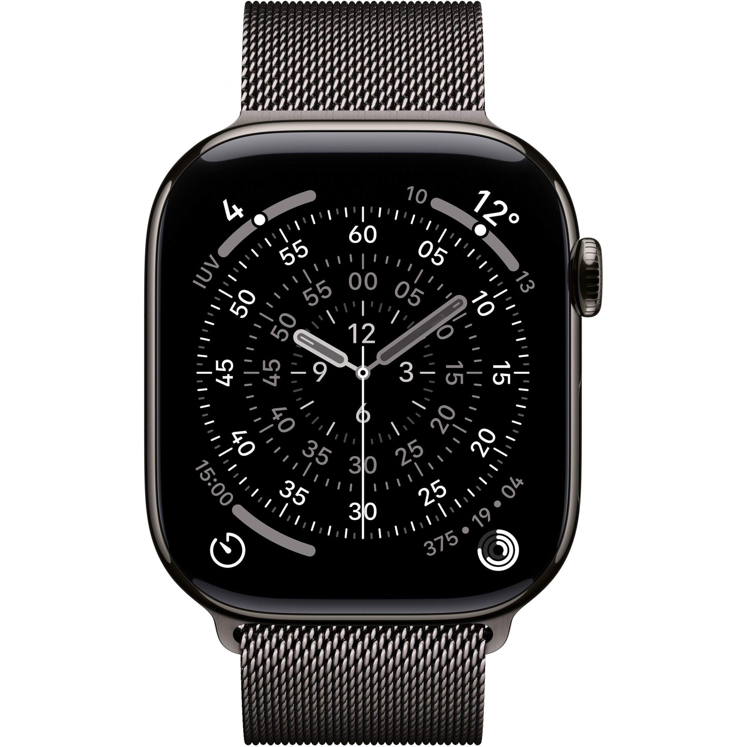 Apple Watch S11, Cellular, 46mm, Kasë Titani Slate, me Brez Milanaise ngjyrë Slate – M/L - Figura 2