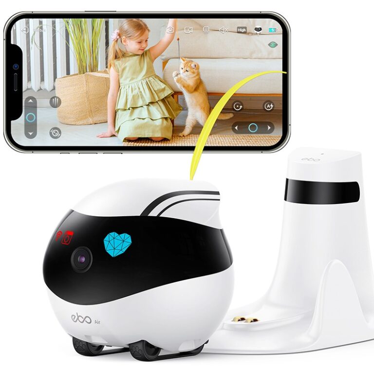 Robot Kamerë ENABOT EBO Air – Robot me kamerë 1080p, ndjekje me inteligjencë artificiale (AI) - e bardhë