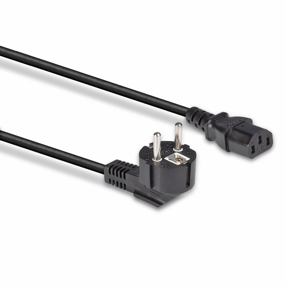 Kabllo për Furnizim me Energji IEC / LINDY Power Cable Angled Schuko Plug to IEC320 C13 / 3m – Zezë - Figura 4