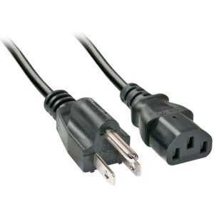 Kabllo për Furnizim me Energji IEC / LINDY Power Cable US Plug to IEC 320 C13 / 2m – Zezë