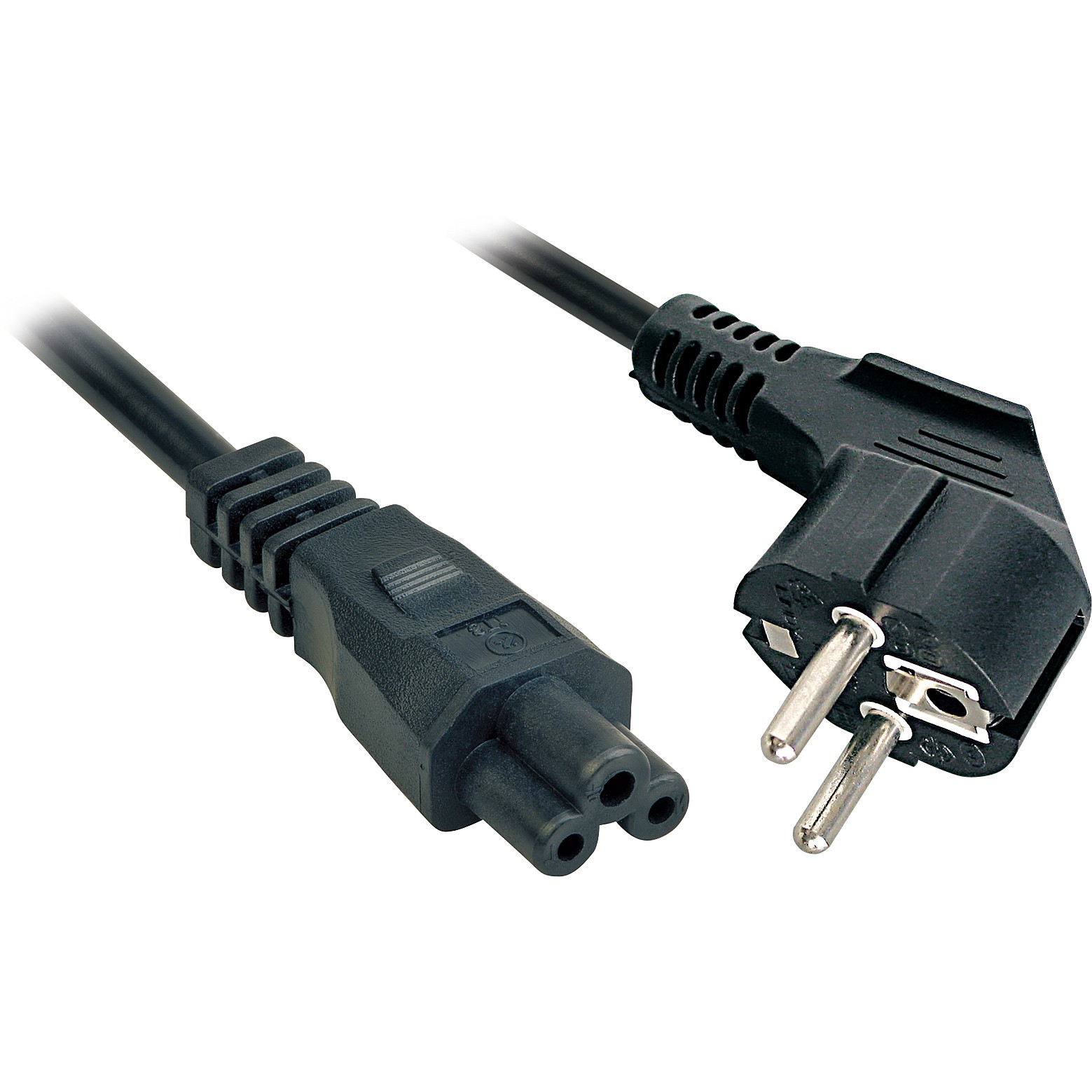 Kabllo për Furnizim me Energji IEC / LINDY Power Cable Schuko Plug to IEC 320 C5 / 2m – Zezë