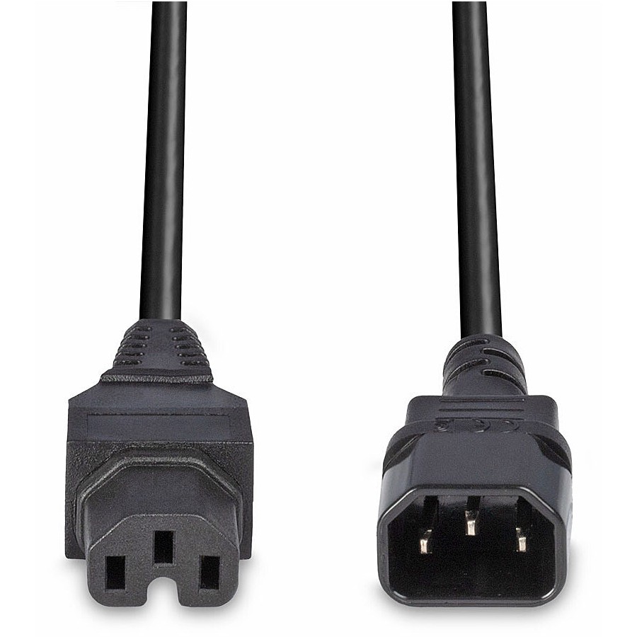 Kabllo për Furnizim me Energji LINDY Cable / 2m / IEC C14 → IEC C15 (Hot Condition) - Zezë - Figura 4