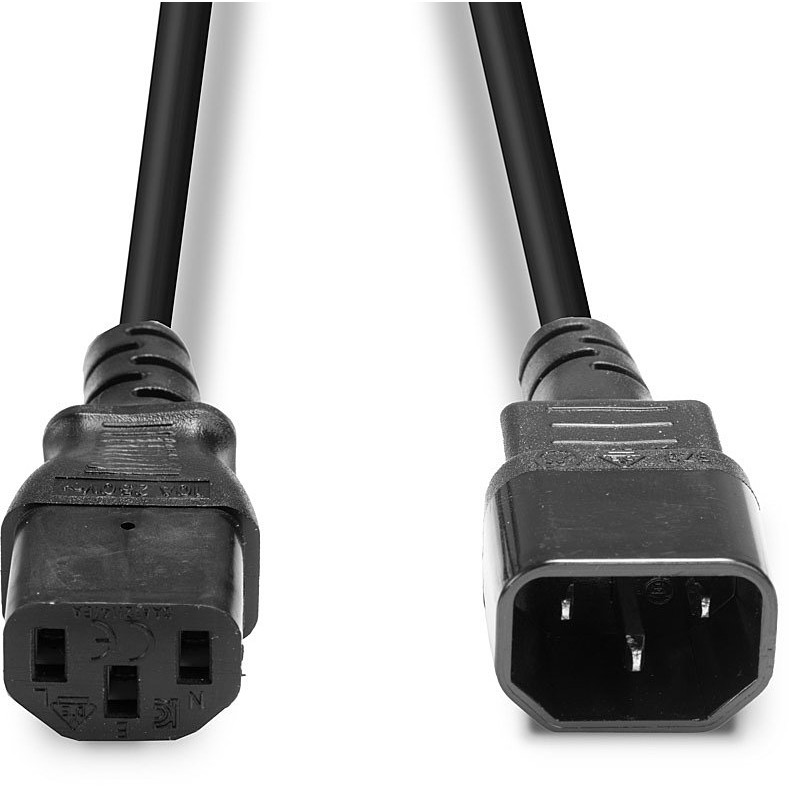 Kabllo për Furnizim me Energji LINDY Cable / 1m / IEC C14 → IEC C13 - Zezë - Figura 4
