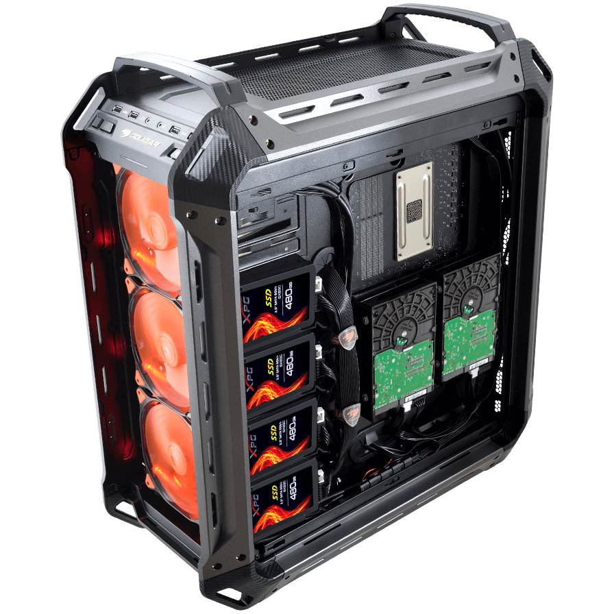 Kasë Midi COUGAR Panzer Max – Zezë - Figura 5