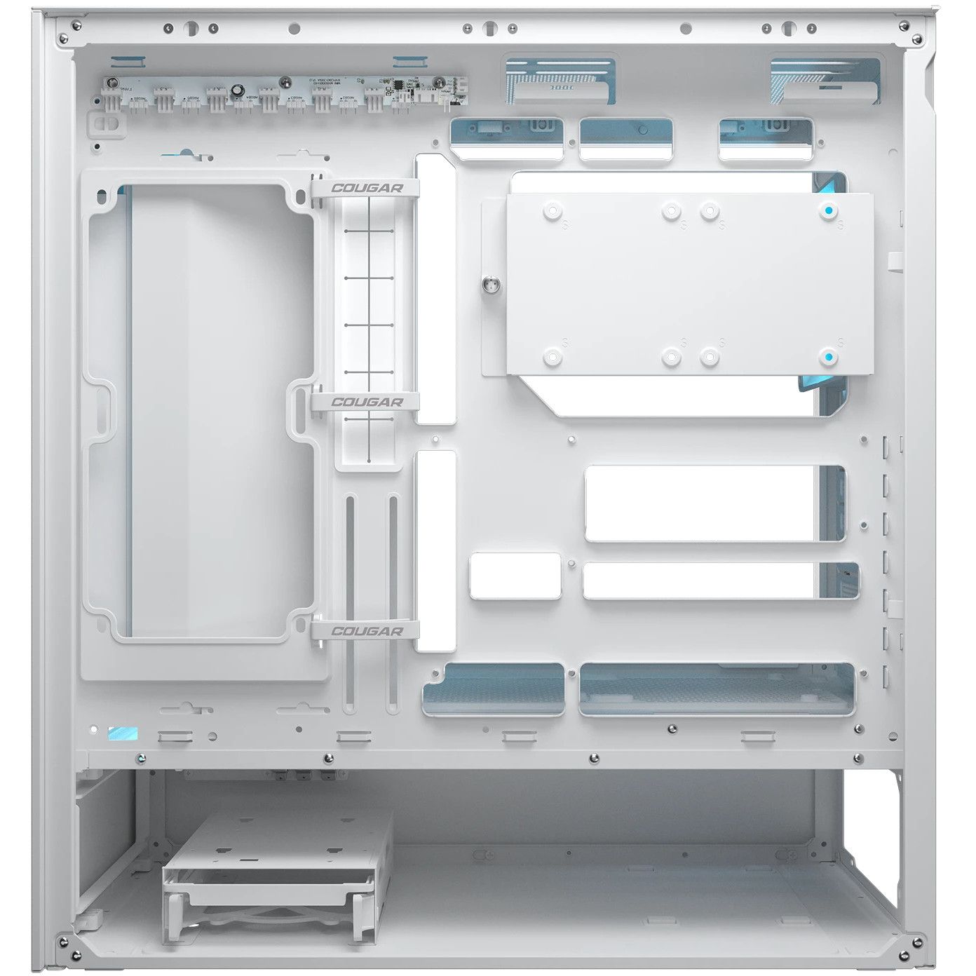 Kasë Midi COUGAR CFV235 / ARGB / Mesh - Bardhë - Figura 6