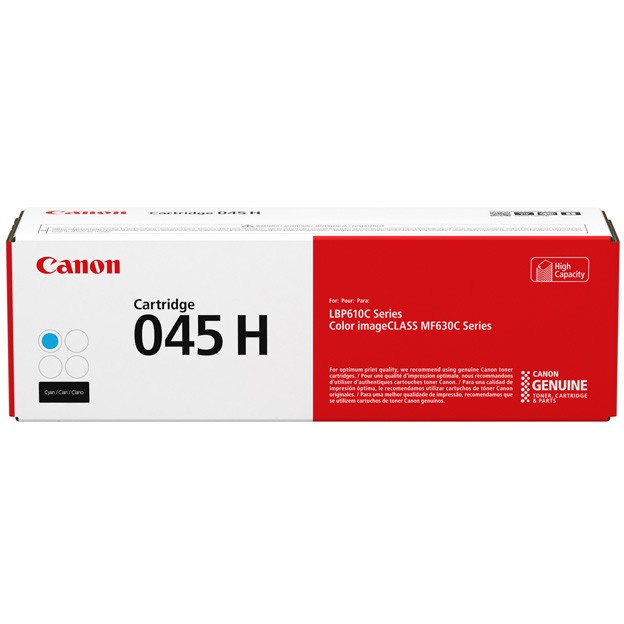 Toner Canon 045H Original Cartridge / High Yield (2,200 Pages) - Blu
